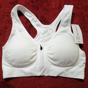NWT Sports / Athletic / Exercise Bra Size 2XL Zip Front